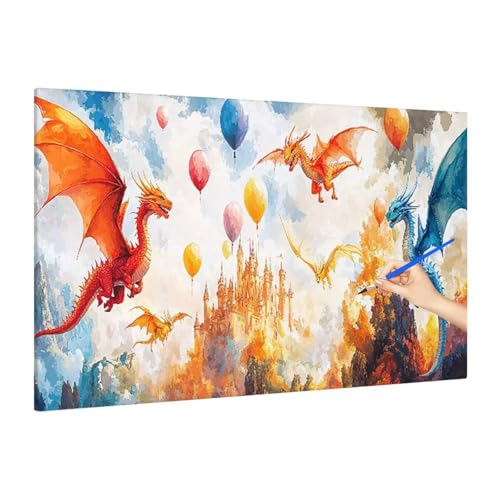 G AhS hG Lbg DIY l SҌ fW^G h Paint by Numbers for Adults ANyCg ʉ Paint by Numbers z[ ItBX Mtg 140x60cm