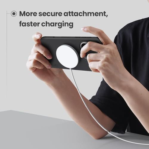 Image of Super Frosted Shield Pro Magnetic Case for Oppo Find X9 Pro| Matte Slim Hard Back Cover | Shockproof Anti-Fingerprint Protective Mobile Phone Case Compatible with MagSafe & Wireless Charging- Black