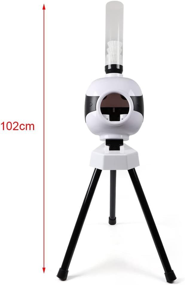 Badminton Machine Portable Badminton Serve Machine, Automatic Badminton Pitching Machine for Indoor & Outdoor Training,Badminton Training Machine with Serving Frequency 4-6s / Ball for Practicing