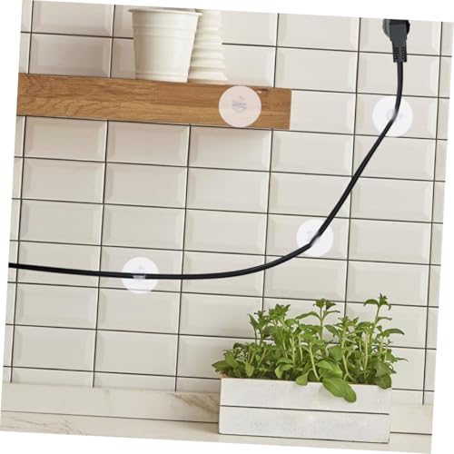 24Pcs Organizador de Cables con Ventosa, Gestión Versátil de Cables para Paredes de Azulejos, Fácil de Usar, Ocultador de Cables para Hogar Oficina, Soporte Confiable Bajo Escritorio para Espacios Ordenados miniatura 6