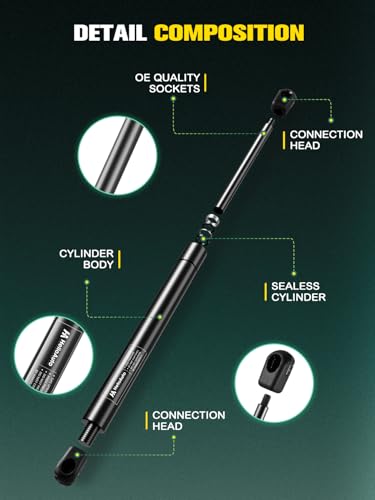 image for HelloAuto C1603795 12 inch 24Lb/107N Gas Struts, 12 in Shocks Spring f