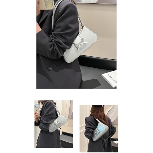 Image of Shoulder Bag for Women Coquette Bow Purse | Y2K Trendy, PU Leather, Small Cute Bag, Mini Hobo Handbag