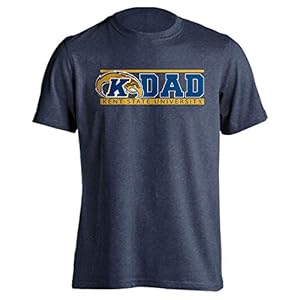 Sport Your Gear Kent State Golden Flashes Proud Parent Dad T-Shirt (Denim Heather, L)