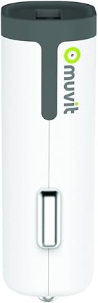 Muvit MUDCC0146 - Cargador de Coche con USB, 2.4 A, Color Blanco Muvit MUDCC0146 - Cargador de Coche con USB, 2.4 A, Color Blanco
