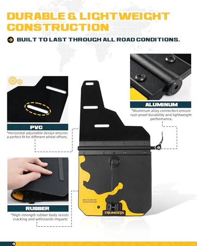 Image of Trumgeta 4PCS Upgraded Truck Mud Flaps Fit for Toyota Tundra 2022-2025 2026 Adjustable Splash Guards Mudflaps for Pickup Trucks (Not fit for SR Models)