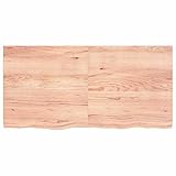 Eleganz Tavolo in legno di quercia massiccio, 120 x 60 cm, vernice naturale, durevole ed elegante, perfetto per cucina, sala da pranzo o ufficio domestico