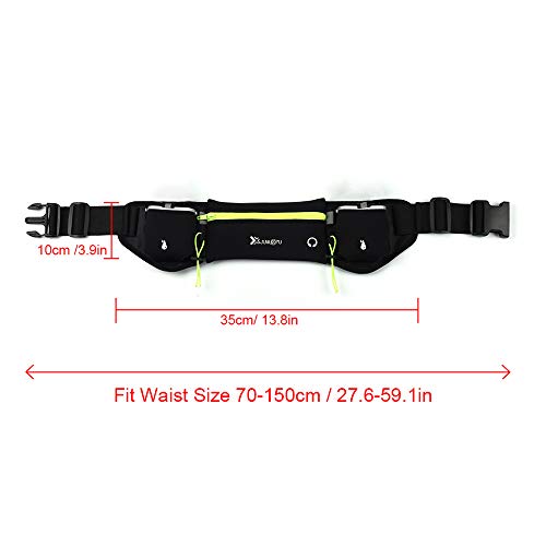 Ajcoflt Bolsa de cintura Cinto de corrida para garrafas de água Bolsa de telefone à prova d'água pa