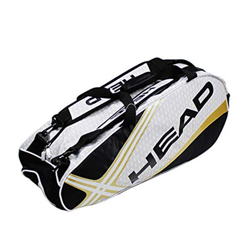 Zidao Tennistasche, Herren Tennis Racket Bag Große Tennis Racquets Tasche Tennis Rucksack Racquets Rucksack Orange,1 Cover