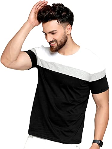 Image of AUSK Round Neck Half Sleeves Regular Fit T-Shirt for Mens