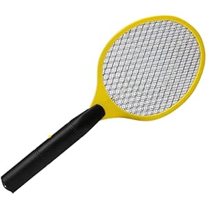 H+H TS 103 insectenrackets, kunststof, werkt op batterijen, zwart-geel, 98770