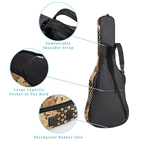 Housse de transport étanche pour guitare avec bandoulière réglable Motif graphique, Multicolore 04, 42.9×16.9×4.7 in… - Les Beatles, Paul McCartney, John Lennon, RIngo Starr, George Harrison Housse de transport étanche pour guitare avec bandoulière réglable Motif graphique, Multicolore 04, 42.9x16.9x4.7 in… – Image 4