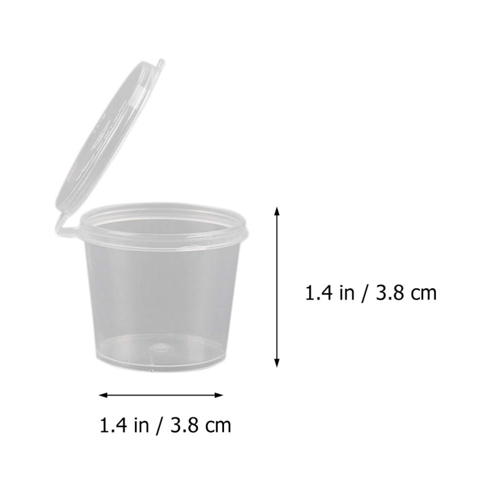 Hemoton 1 Set 200 Pcs Disposable Sauce Cups for Sauce Spice Storage Cup Sauce Cup Seasoning Cup Plastic for Seasoning Portion Cup