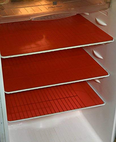 Yellow Weaves Fridge Mats - Protect Shelves! -1 Yellow Weaves Fridge Mats - Protect Shelves! -1