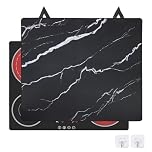 Induction Hob Cover 62x53cm, Electric Stove Protector Mat, Fireproof and Waterproof Heat-Resistant Prevents Scratches Ceramic Glass Cooktop Cover, Multifunctional Silicone Cooker Mats (B)