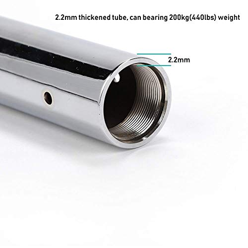 TINE 45Mm Silver Pole Dance Spin Pole Removable Home Fitness Exercise Training Pole Dancing Pole Kit for Home,Exercise Club Party - Thumbnail 7
