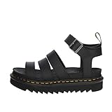 Leichte Rippelsohle Dr. Martens Damen Blaire Sandale, schwarz, 38 EU