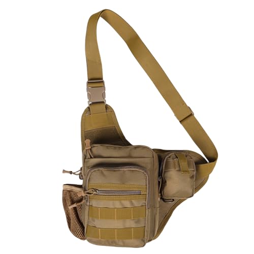 Bolso bandolera para hombre FRCOLOR de poliéster y nylon con acabados de alta resistencia