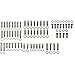 1949-53 Flathead Fits Ford Bolt Kit, Edelbrock Intake/Fenton Headers