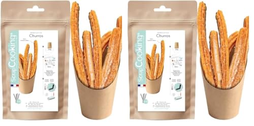 ScrapCooking - Préparation Churros 325 g - Pour Machines à Churros - Mix pour Churros - Cuisine Pâtisserie - Fabriqué en France - 8537 (Lot de 2) ScrapCooking - Préparation Churros 325 g - Pour Machines à Churros - Mix pour Churros - Cuisine Pâtisserie - Fabriqué en France - 8537 (Lot de 2)