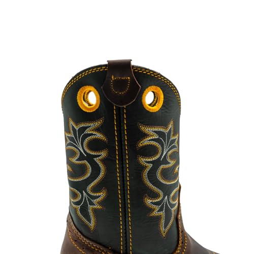 CEBU Men’s Tracker Steel Toe Work Boots – Lightweight, Slip Resistant, Oil Resistant, Genuine Leather3