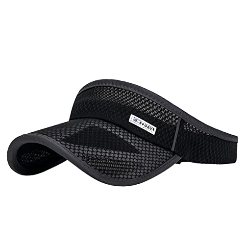 Image of Outdoor Sport Cap Wide Brim UV Protection Breathable Adjustable Baseball Cap for Beach Golf Running Tennis