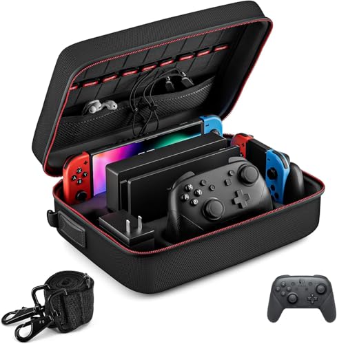 Case para Switch Oled, Case para Switch, Mochila de Armazenamento Compatível com Nintendo Switch