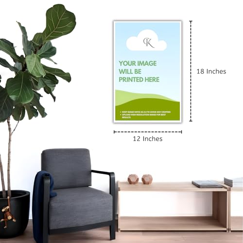 Image of CANVARTIK Custom Photo Poster Print - 12x18 inch High-Resolution Personalized Wall Art | 300 GSM Card Sheet, Fade-Resistant & Durable, Unframed Picture Print Gift