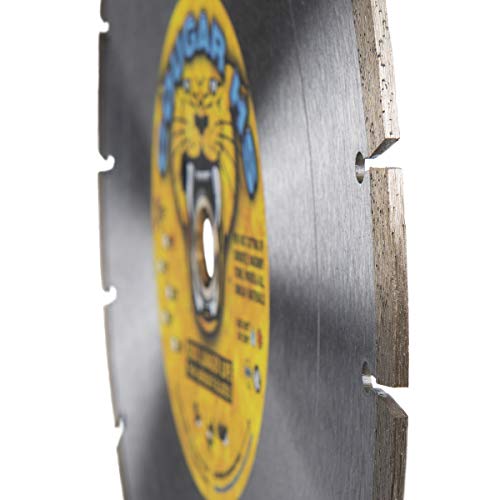 Cougar HS 12-Inch (12") X .125 X 1"-20MM Wet/Dry Diamond Blade for Concrete, Masonry, Stone, Pavers and Similar Materials