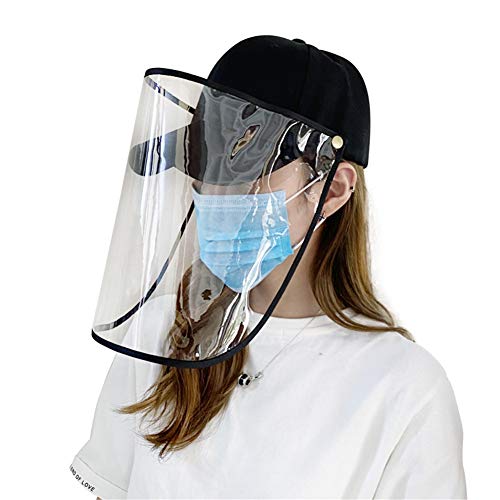 Preisvergleich Produktbild AWQREB Gesichtsschutzschild Bucket Hat, Anti-UV-Anti-Fog Sonnenblende Nackenschutz