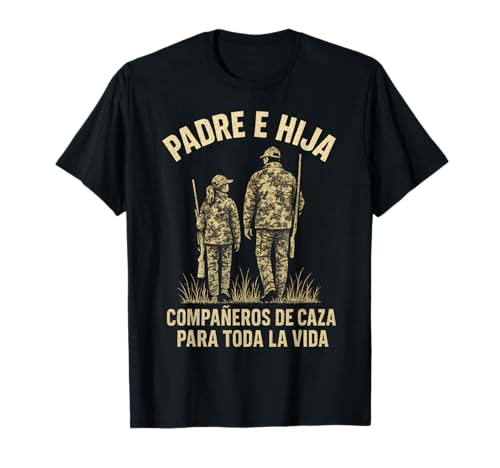 Pai e filha caça companheiros t-shirt presente caçador t-shirt