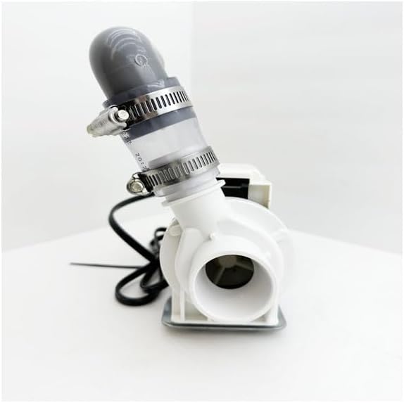 Pedicure Spa Parts REPLACEMENT Sprayer Head/3-way Faucet/Overflow Kit/P-Trap/Spa Led Light/Power Control/Air Button/UPC Hot Cold Hose/Drain Pump (White - Replacement Drain Pump)