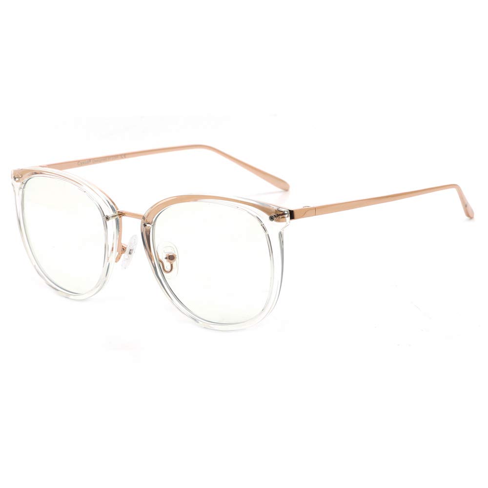 CyxusBlue Light Filter Men and Women Rimless Gaming Glasses for PC TV Tablet