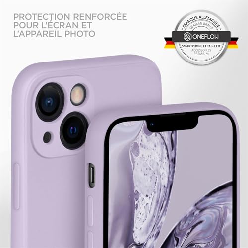 Coque silicone iPhone 13 violet mat idéale pour vos déplacements