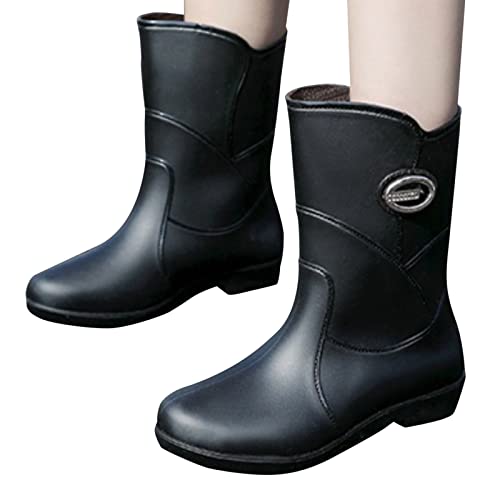 Gummistiefel 38 Jungen 39 Bunt wasserdichte Unisex Regenstiefel Gummistiefel Sommer rutschfeste Halbhoch Regenschuhe Watstiefel Leicht 35 Stiefel Rain Boots
