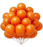 CVPARTYON Orange Balloons, 60 PCS Orange Balloons 12 Inch Latex Balloon for Birthday Party Decora...
