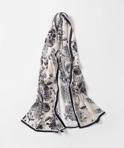 Jeelow 100% Mulberry Pure Real Silk Scarf Lightweight Chiffon Shawls And Wraps Sheer For Women Oblong3