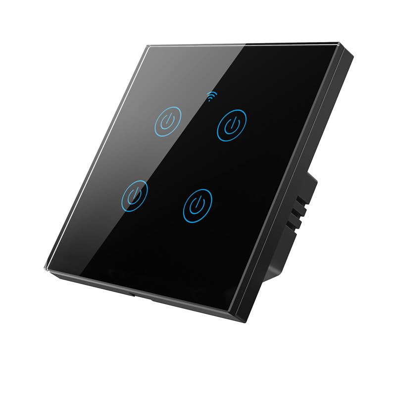 kacheeg® zigbee smart light switch | eu plug touch switch | remote control with alexa compatibility for voice control