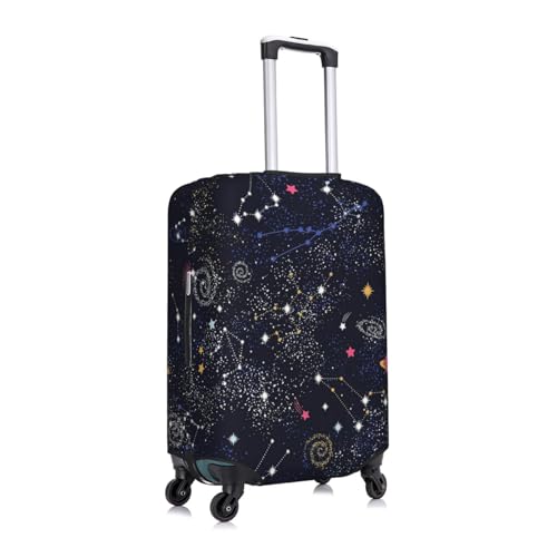 Constellation Star Clusters Galaxies Print Luggage Suitcase Covers Elastic Washable Luggage Protector Luggage Covers For Suitcase3