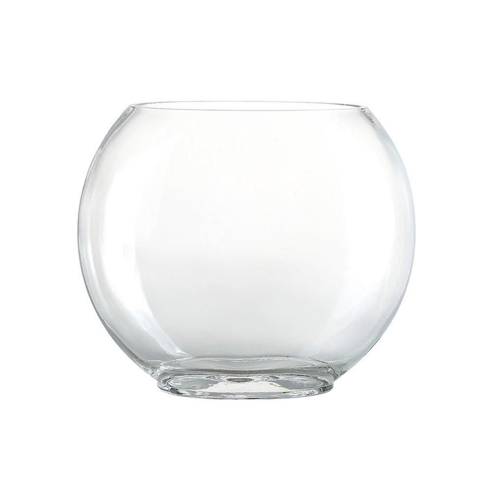 Aquarium Kreatives ovales Glas-Aquarium for kleine Goldfische, transparent, als Dekoration for Zuhause oder Schreibtisch.(13.5cm)