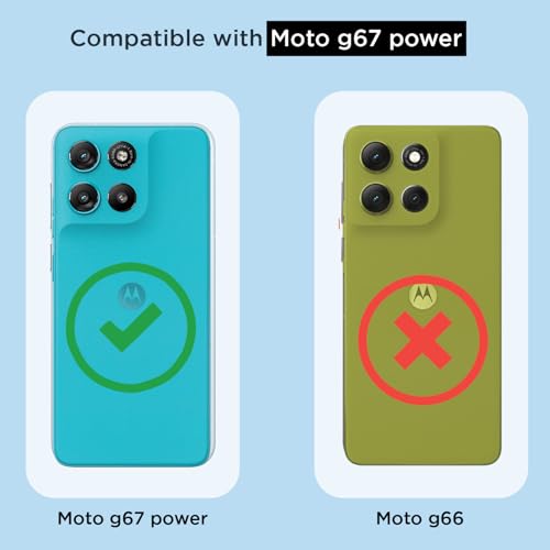 Image of Amazon Basics Back Cover for Motorola Moto G67 Power 5G / G57 Power 5G PC + TPU Clear Transparent Raised Edges Shockproof Protective Phone Bumper Case (Transparent)
