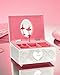 Produktbild Personalisierte Spieluhr Schmuckkästchen mit Gravur | Namensgravur | Drehende Ballerina. Melodie: Für Elise | Edle versilberte Truhe als originelles Geschenk für Frauen