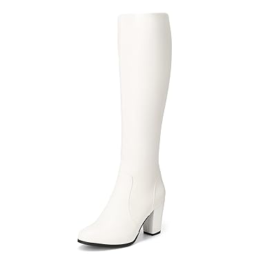 DREAM PAIRS Women's Chunky Heel Knee High Boots