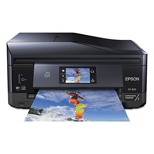 Epson XP-830 Wireless Color Photo Printer with Scanner, Copier & Fax, Amazon Dash Replenishment Ready, C11CE78201, 1
