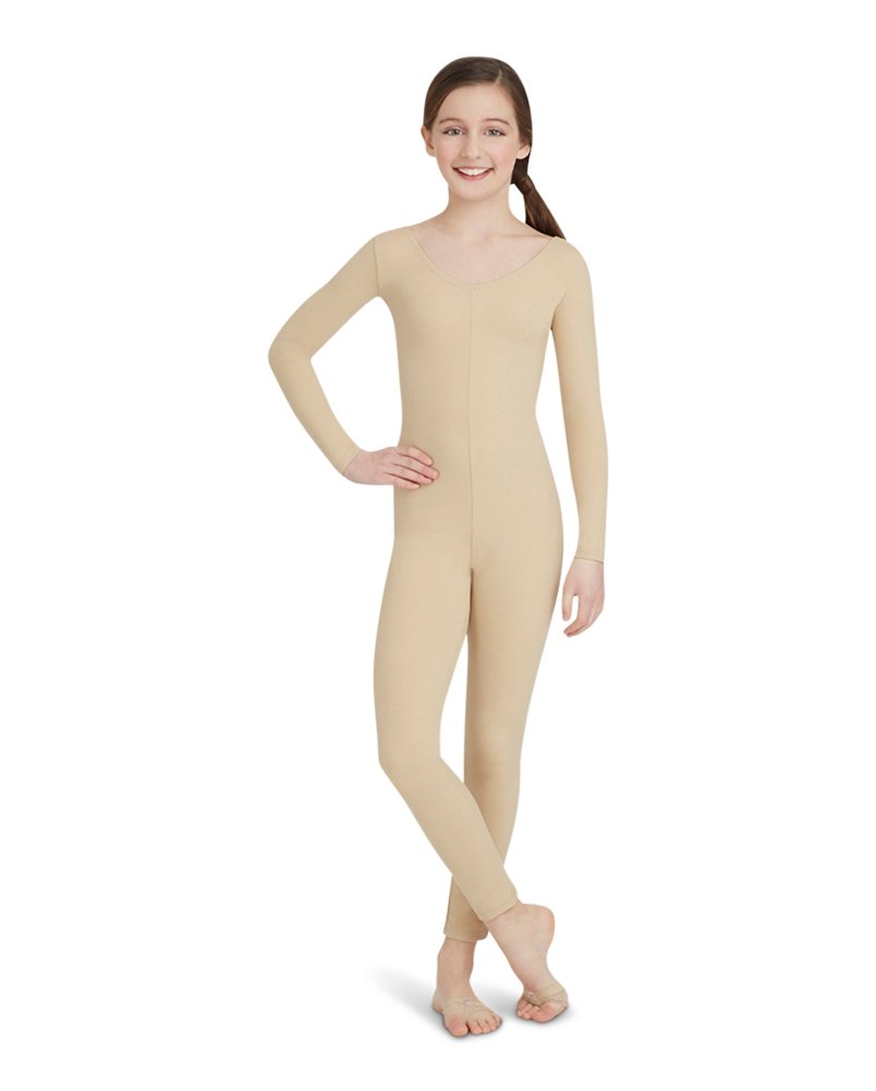 Girls' Team Basic Long Sleeve Unitard