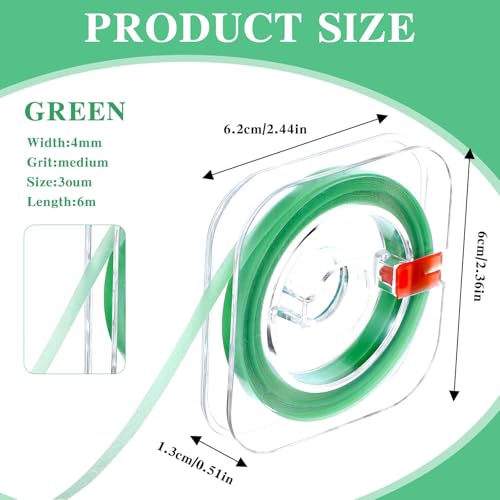 Image of 2Pcs Dental Polishing Strips Tooth File Oral Care Polisher Dental Tape Floss Fine Teeth Cleaning Sandpaper Teeth Sanding Grinding Tool for Deep Abrasive Finishing Health Women Man