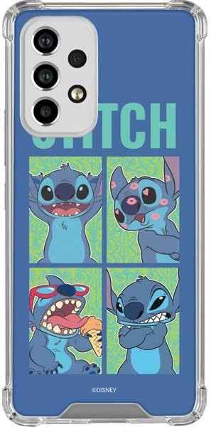 Skinit Clear Phone Case Compatible with Galaxy A53 5G - Officially Licensed Disney Lilo and Stitch Stay Weird Design