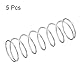 sourcing map Druckfeder, 304 Edelstahl Druckfedern Silber Spiralfeder Stahlfeder 18mm OD 1mm Kabelgröße 9mm Komprimierte Länge 50mm Länge 5,9N Tragfähigkeit 5 Stück