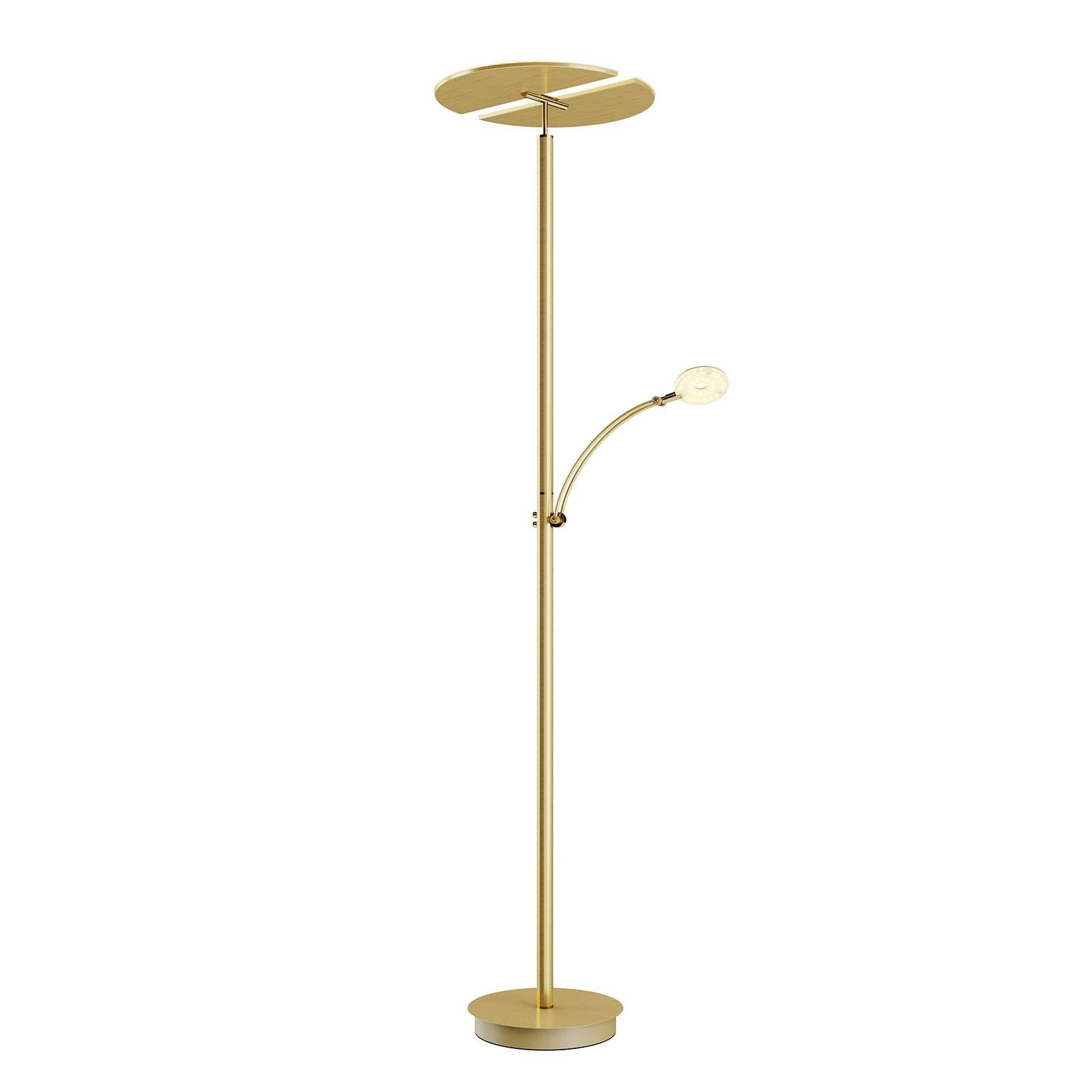 Lucande lampa podłogowa LED 3 -punktowa 'Anniki' z możliwością ściemniania, styl nowoczesny, m. in. do salonu, jadalni, kolor mosiężny, złoty, metal