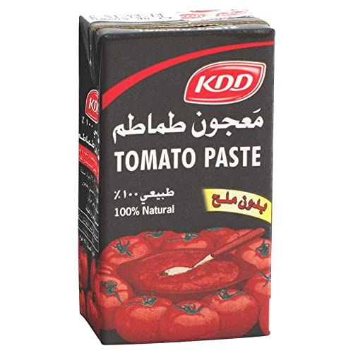KDD Tomato Paste 100% Natural, 135g Pack of 8