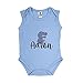 PROMO SHOP Body Bebé Personalizado con Nombre e elegir · Regalos Bebes recien nacidos Originales · Diseño Dinosaurio · Color Azul · Talla 9 Meses